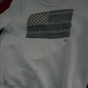 Polo by Ralph Lauren Kids Light Blue Shirt with Flag Patch
